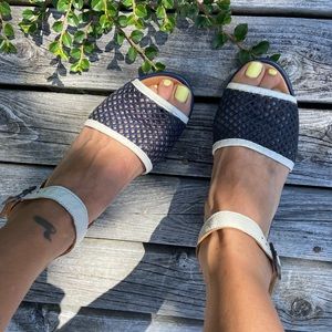 Fly London Leather Open Toe Sandals, Size 37